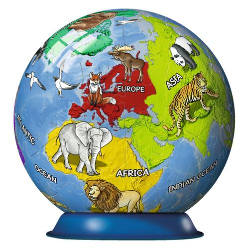 Puzzle 72 Pièces Puzzle Ball 3d - Mappemonde Pour Enfant