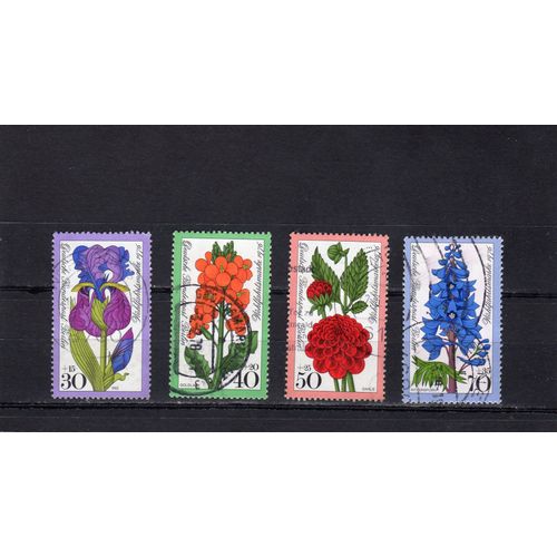 Timbres-Poste De Berlin Ouest (Fleurs De Jardin)