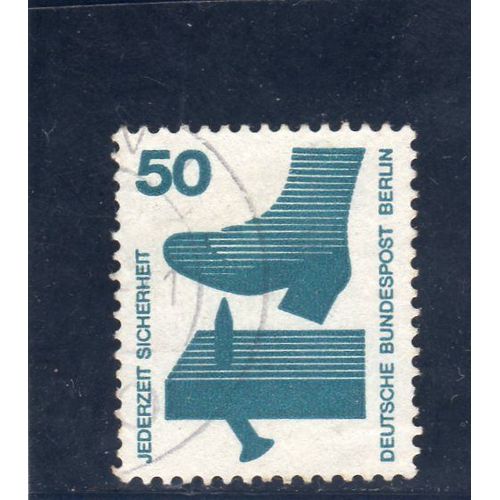 Timbre-Poste De Berlin Ouest (Prévention Des Accidents)