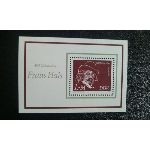 Timbre Allemagne - République Démocratique (Ddr) ( Yt Bf 56 ) 1980 Frans Hals