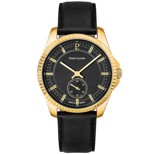 Montre Homme Metropolitain Cadran Noir Bracelet Cuir Noir