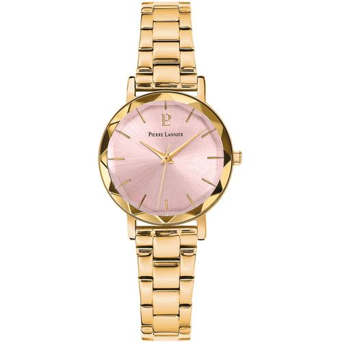 Montre Femme Multiples Cadran Rose Bracelet Acier Doré