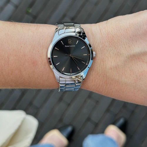 Montre Femme Roxane Cadran Gris Bracelet Acier Argenté