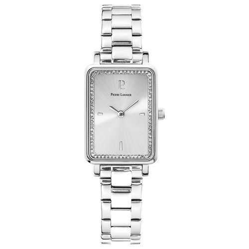 Montre Femme Ariane Cadran Argenté Bracelet Acier Argenté