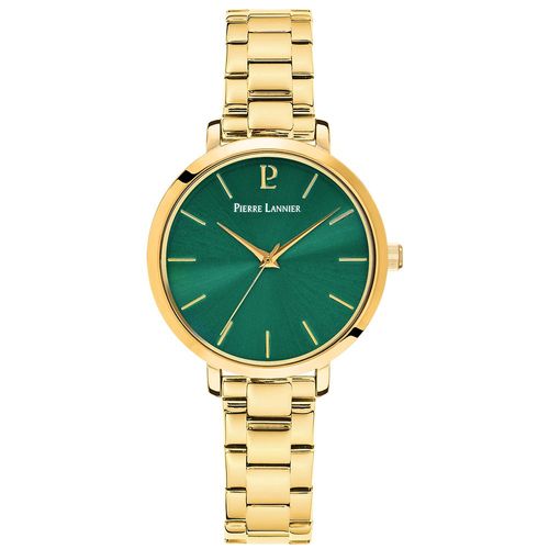 Montre Femme Chouquette Cadran Vert Bracelet Acier Doré