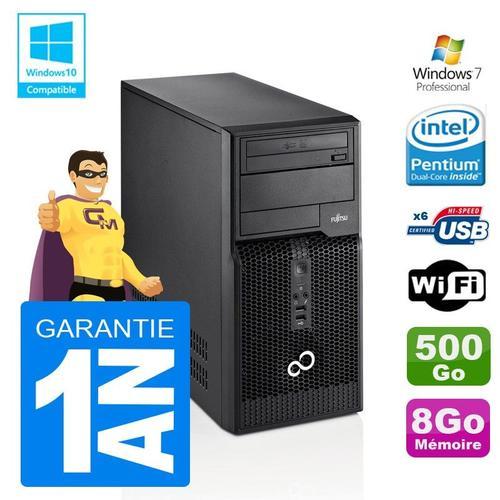 PC Tour Fujitsu Esprimo P400 G630 RAM 8Go Disque 500Go Wifi W7