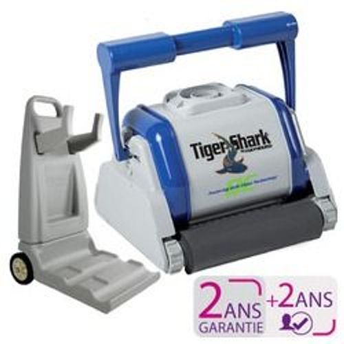 Robot piscine tigershark® qc brosse mousse avec chariot