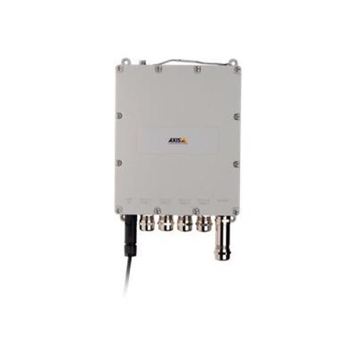 Axis T8504-E Outdoor PoE Switch - Commutateur - Géré - 4 x 10/100/1000 (PoE+) + 1 x SFP (mini-GBIC) lien montant - montable sur tringle - PoE+ (150 W) - pour AXIS A1610, C1410, D3110, M3215...