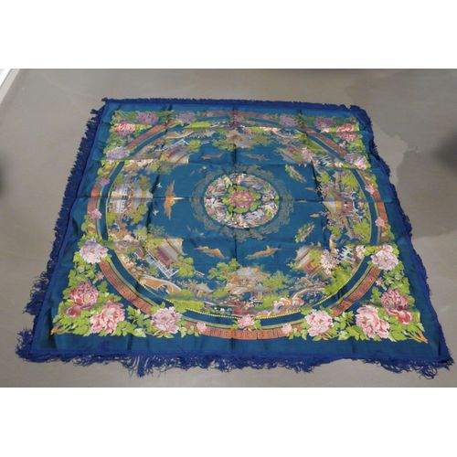 Nappe Carrée 100% Soie Vintage 60&#39s