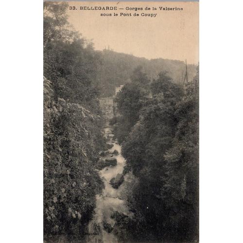 Carte Postale De Bellegarde (Ain) Gorges De La Valserine Sous Le Pont De Coupy (Réf.33)