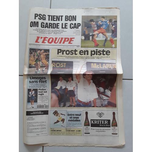 Journal L'Equipe 14857 - 10 Février 1994 - Psg