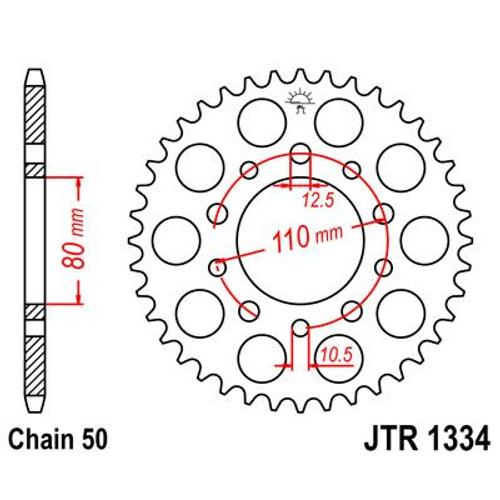 1334 Couronne En Acier Jt Avec 46 Dents