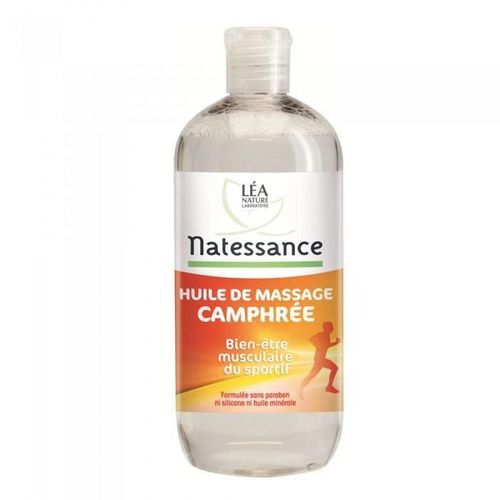Natessance Huile De Massage Camphree - 50 Ml - 100% Naturelle - Bien-Etre Musculaire Du Sportif 