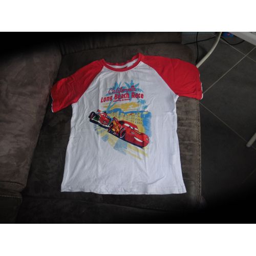 T-Shirt Disney Cars Coton 8 Ans Rouge
