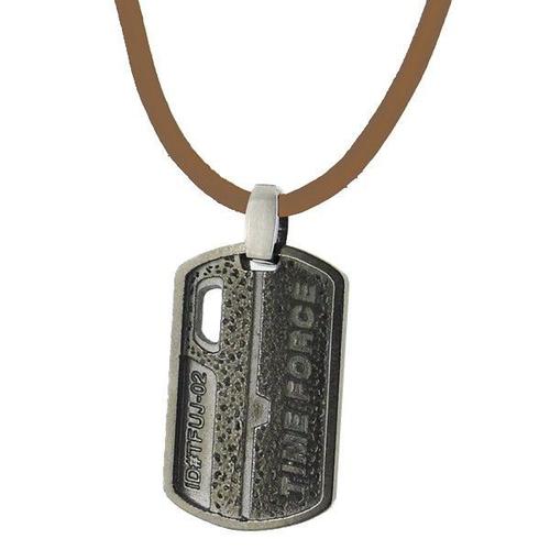 Pendentif plaque pour homme en acier Homme - Idée cadeau bijou homme