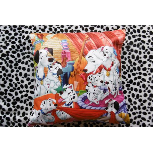 Housse Coussin Dalmatien &#43 Son Coussin. 36x36cm.