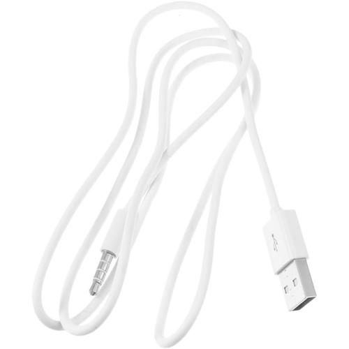 2 Pièces Cordon De Chargeur De Téléphone Adaptateur De Voiture Cable USB Cordon du Chargeur Câble Mp3 Blanche