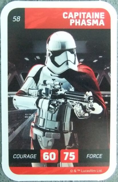 Carte Solo Star Wars 58 Capitaine Phasma (2018)