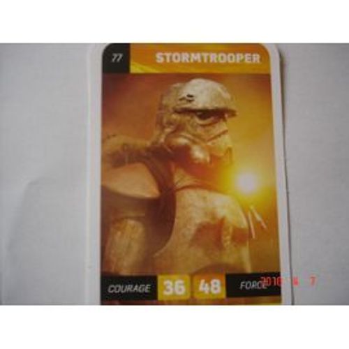 Carte Leclerc Star Wars 2018 Stormtrooper Numéro 77