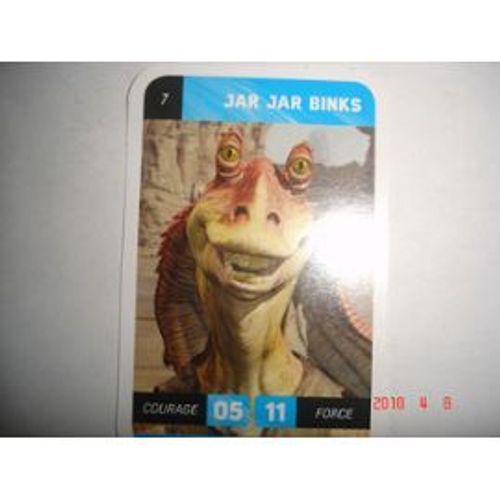 Carte Leclerc Star Wars 2018 Jar Jar Binks Numéro 7
