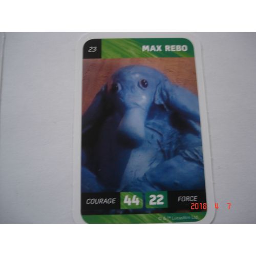 Carte Leclerc Star Wars 2018 Max Rebo Numéro 23
