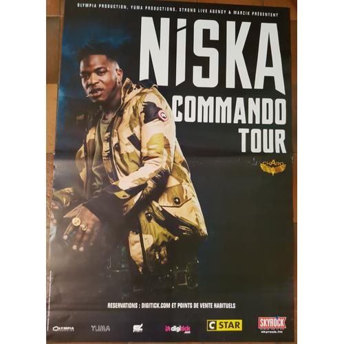 Niska - Commando Tour - 70x100cm - Affiche / Poster Envoi En Tube