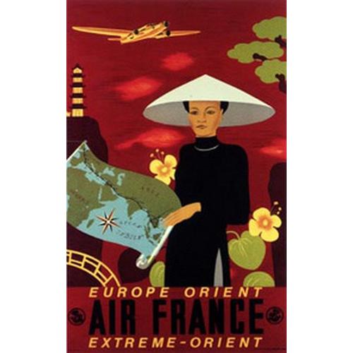 Air France Europe Orient - L. Boucher - 63x100cm - Affiche / Poster Envoi En Tube