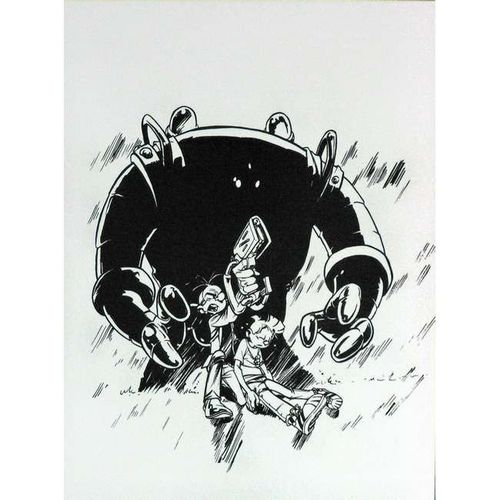 Munuera - Spirou Signé N°6 - 30x40cm - Affiche / Poster Envoi En Tube