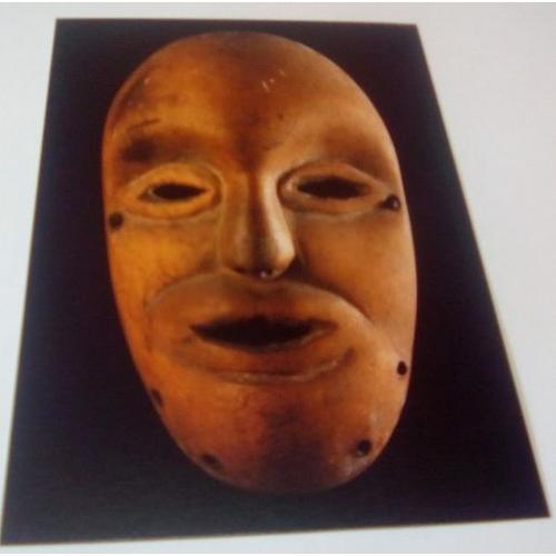 Art Africain - Masque De Famille Léga, Zaire - 10x15cm - Carte Postale