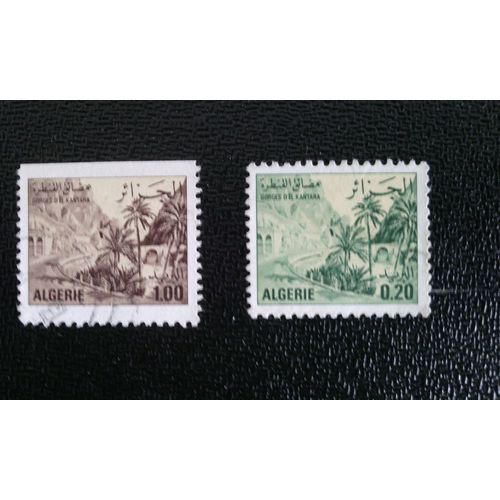 Timbre Algerie Yt 657 - 659 A 1977 El Kantara