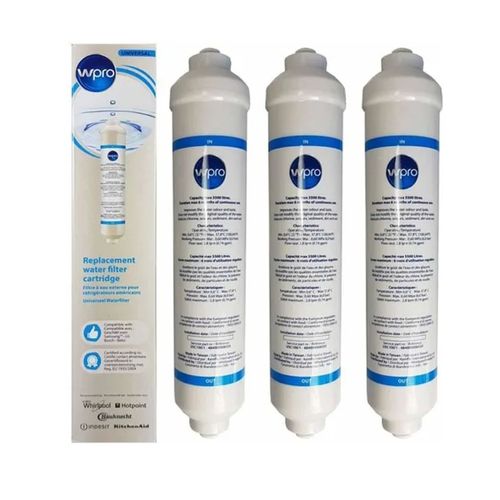 Lot de 3 cartouches filtre à eau d'origine WPRO USC100 Réfrigérateur congélateur (481281718629 484000008553 AEG ARISTON HOTPOINT ARTHUR MARTIN ELECTROLUX DAEWOO DE DIETRICH HAIER LG SAMSUNG SIEMENS)