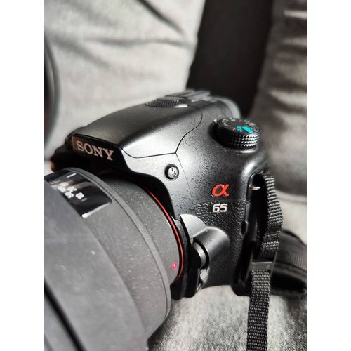 Sony A65 24 mpix + Objectif SIGMA 50-500 f4-6.3 APO DG + Flash + 2 batteries