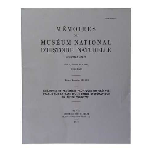 Royaumes Et Provinces Fauniques Du Crétacé &Tblis Sur La Base D'Une Étude Systématique Du Genre Micraster