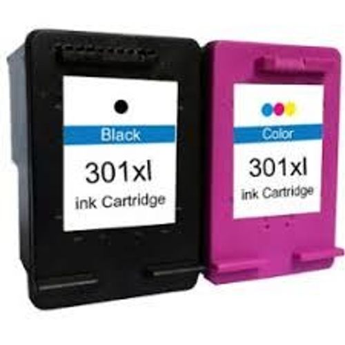 Pack 2 cartouches d'encre N° 301 XL Noir et Couleur pour imprimante HP Officejet 2622