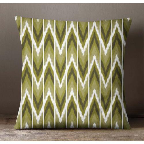 S4sassy Square Pillow Case Maison Imprimé Ikat Décoratif Coussin Oreiller Housse, Vert