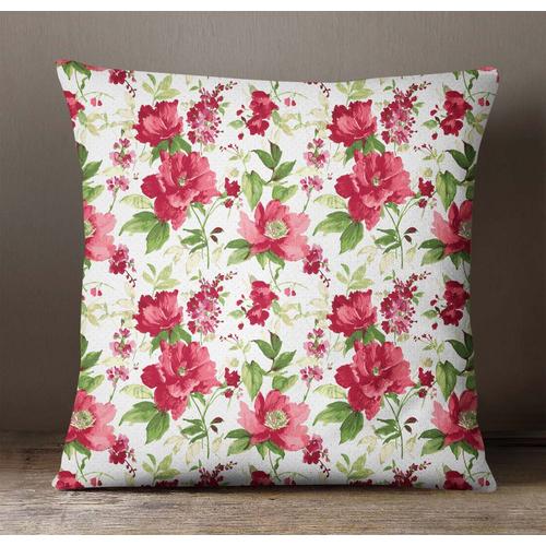 S4sassy Oreiller Décoratif Couverture Coussin Indien Affaire Canapé Imprimé Floral Taie D¿Oreiller, Blanc