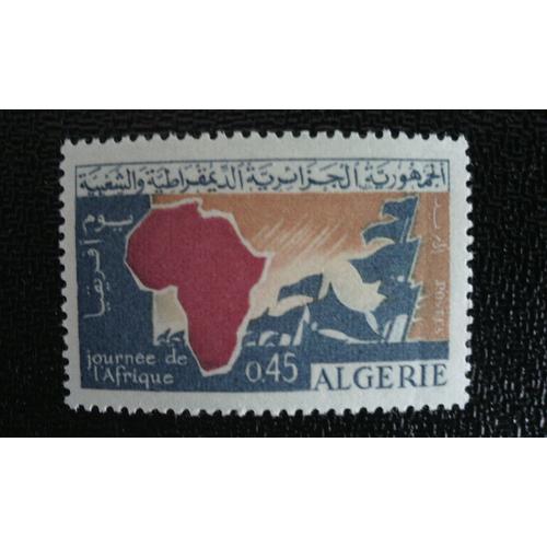 Timbre Algerie Yt 386 1964 Journée De L'afrique