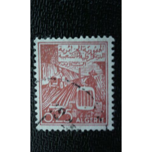 Timbre Algerie Yt 393 1964 Agriculture