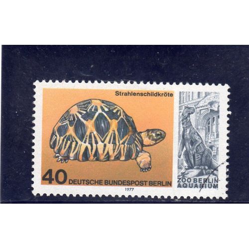 Timbre-Poste De Berlin Ouest (Zoo De Berlin, Aquarium, Tortue)