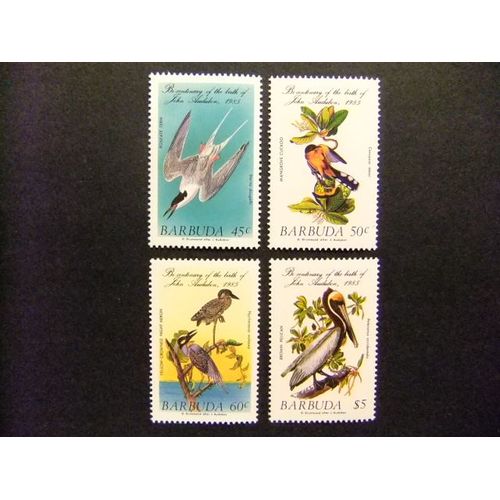 Barbuda 1985 Fauna Pajaros Birds Oiseaux Yvert 741 / 744 ** Mnh