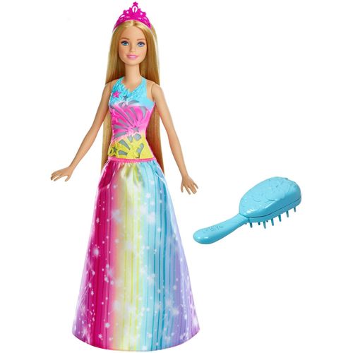 Barbie Contes De Fees Princesse Arc-En-Ciel Sons Et Lumière