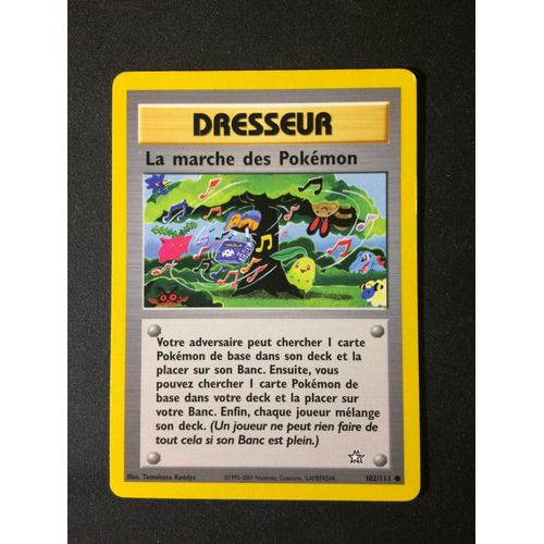 La Marche Des Pokemon 102/111 Set Neo Genesis Fr