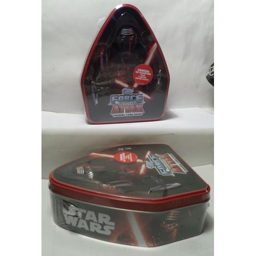 Boite Métal Kylo Ren - Trading Card Game - Topps Star Wars Episode Vii Le Réveil De La Force - 48 Cartes - 2017