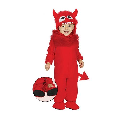 Déguisement De Petit Monstre Rouge Pour Bébé (Taille 6-12m)
