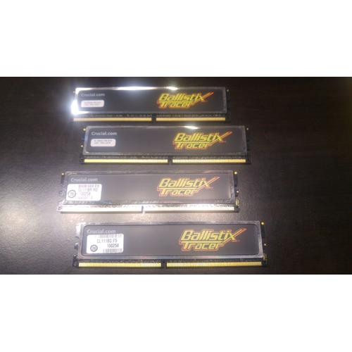 Ballistix Tracer - DDR2 - 1 Go - DIMM 240 broches - 1066 MHz / PC2-8500 - CL5 - 2.2 V - mémoire sans tampon - non ECC