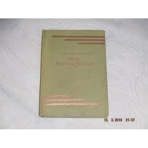 Les Miserables - Tome Ii - De Victor Hugo - Bibliothèque Verte 1950