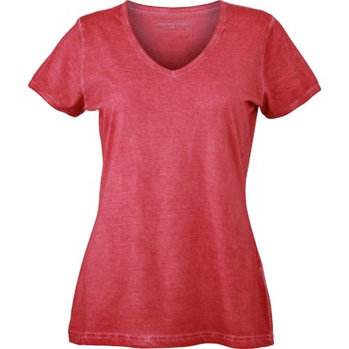 T-Shirt Style Boh?Mien Col V Femme Jn975 - Rouge