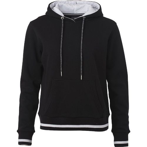 Sweat Shirt À Capuche Femme - Jn777 - Noir