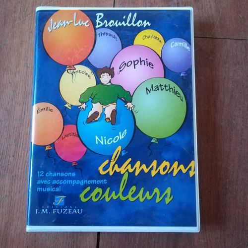 Chansons Couleurs, 12 Chansons Avec Accompagnement Musical