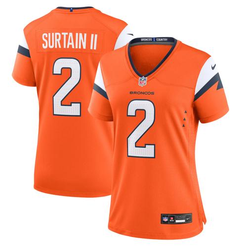 Maillot Denver Broncos Domicile Nike Game - Orange - Patrick Surtain Ii - Femme